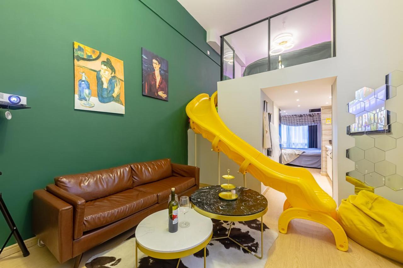 Loft Apartment With Slide Hammock With Movie Viewing Hangzhou Eksteriør bilde