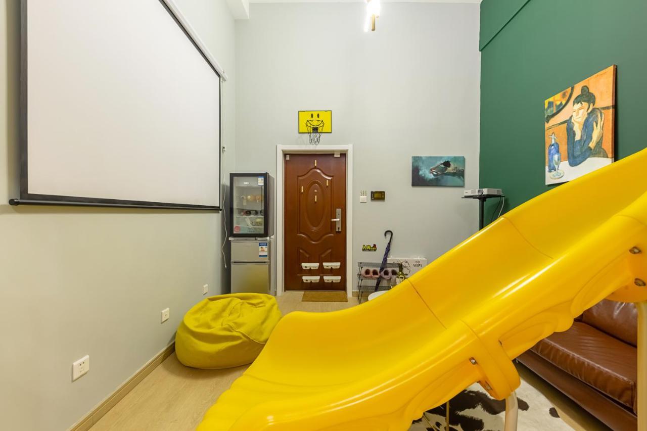 Loft Apartment With Slide Hammock With Movie Viewing Hangzhou Eksteriør bilde