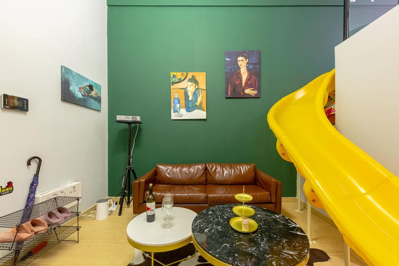 Loft Apartment With Slide Hammock With Movie Viewing Hangzhou Eksteriør bilde